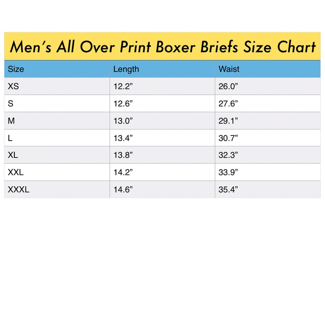 THE FOUR CROWNS Men's All Over Print Boxer Briefs