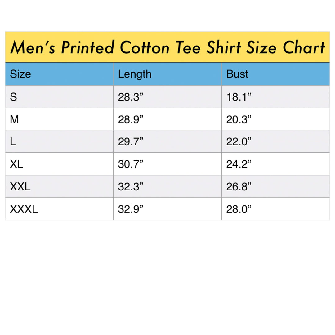 FLOWER POWER II Sunny Men's Printed Cotton Tee Shirt