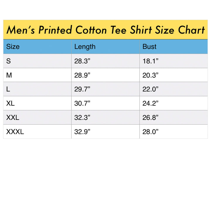 FLOWER POWER II Sunny Men's Printed Cotton Tee Shirt