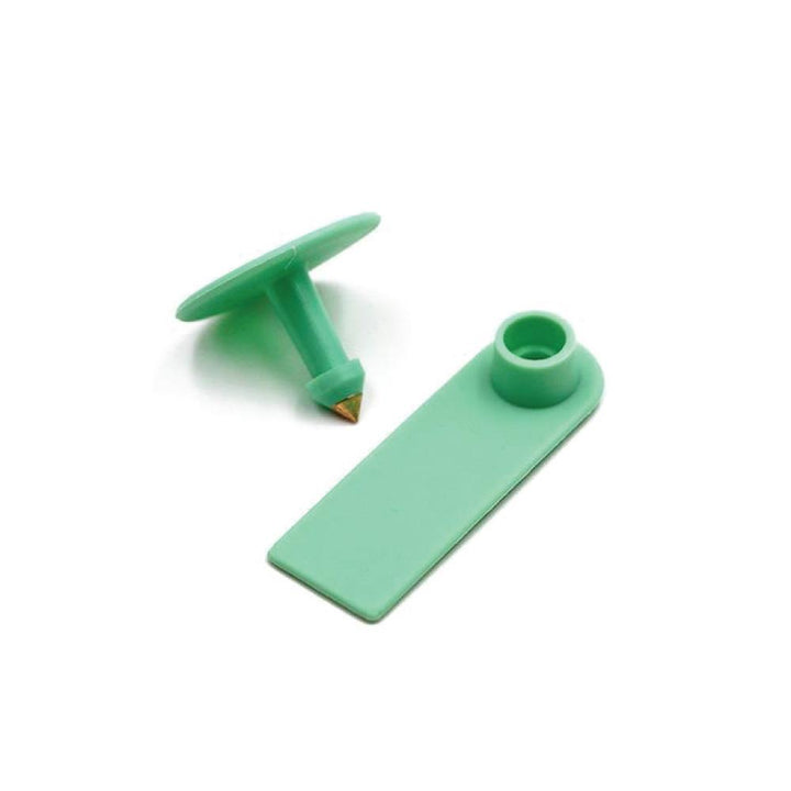 100x Cattle Ear Tags 5x2cm Set - Mini Green Blank Pig Goat Livestock