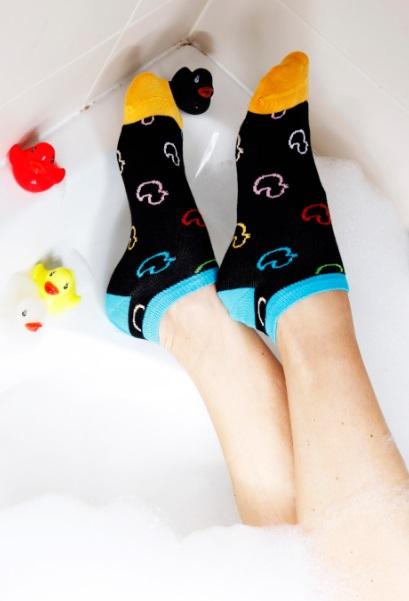 PARDIRALLI black low-cut cotton socks