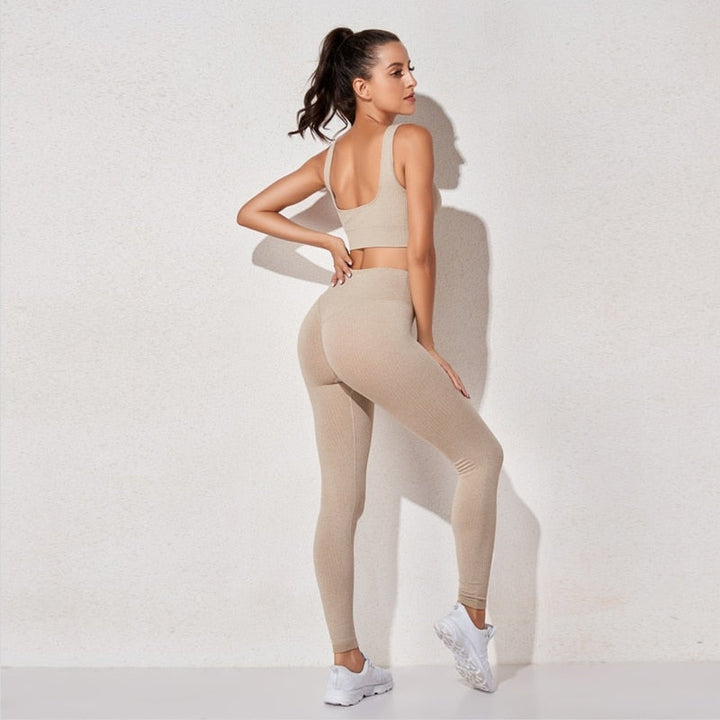 Women's Sportswear Fitness Yoga Sets High Waist Sports Leggings Sports