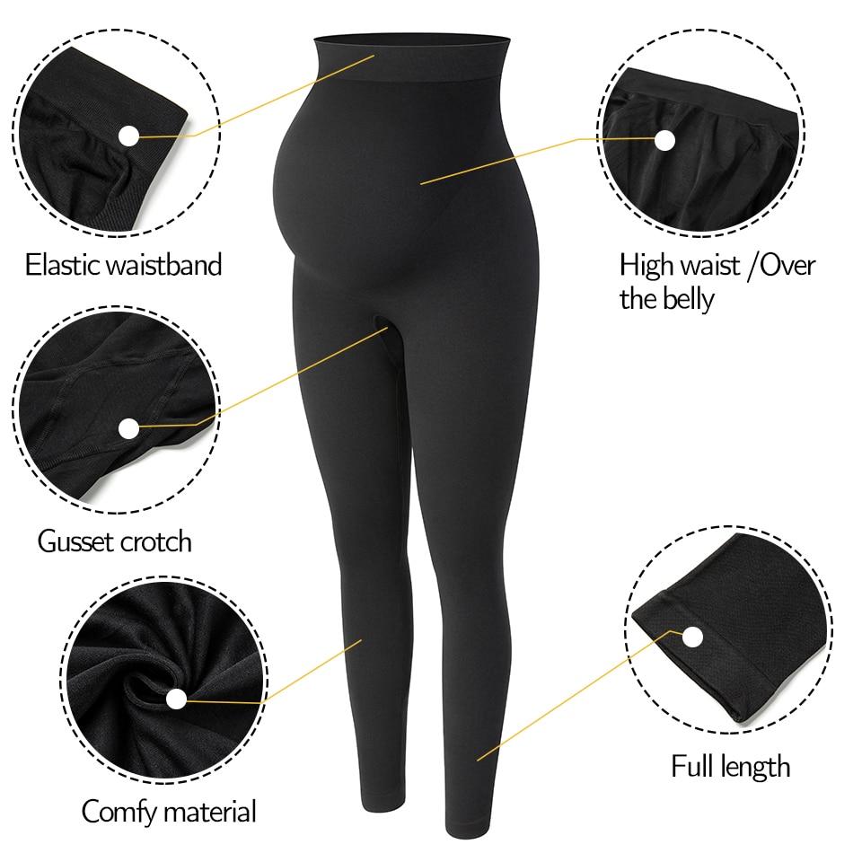 Maternity Leggings High Waist Belly Support Leggins for Pregnant Women