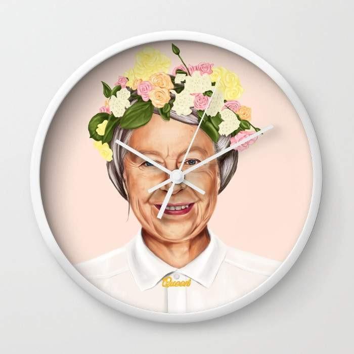 Queen Elizabeth Wall clock