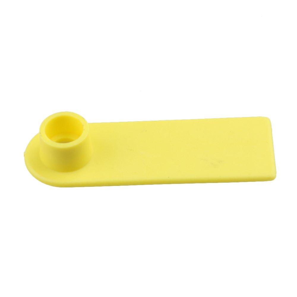 100x Cattle Ear Tags 5x2cm Set - Mini Yellow Blank Pig Goat Livestock