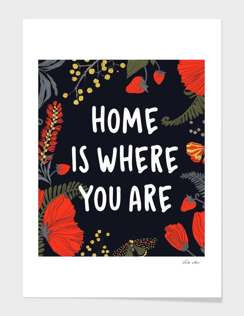 Home is where you are  Cushion/Pillow